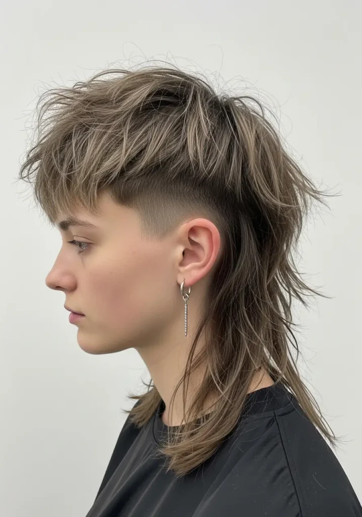 Messy Layered Mullet