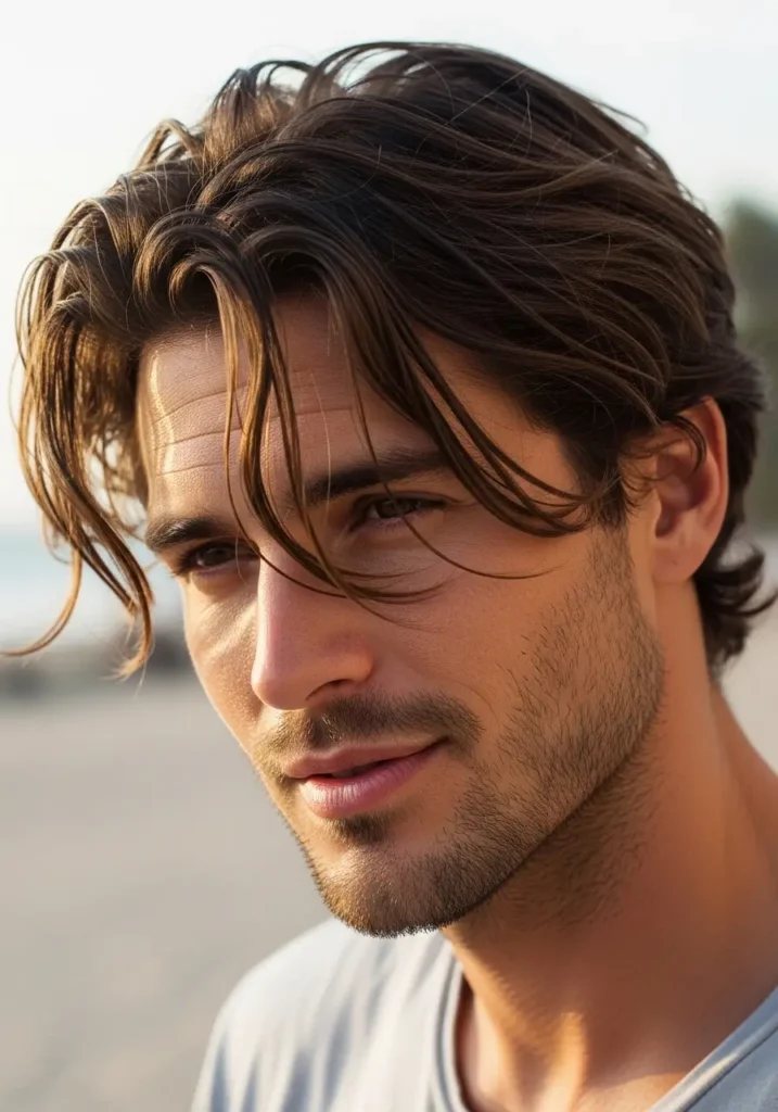 Messy Waves Effortlessly Cool and Relaxed for man