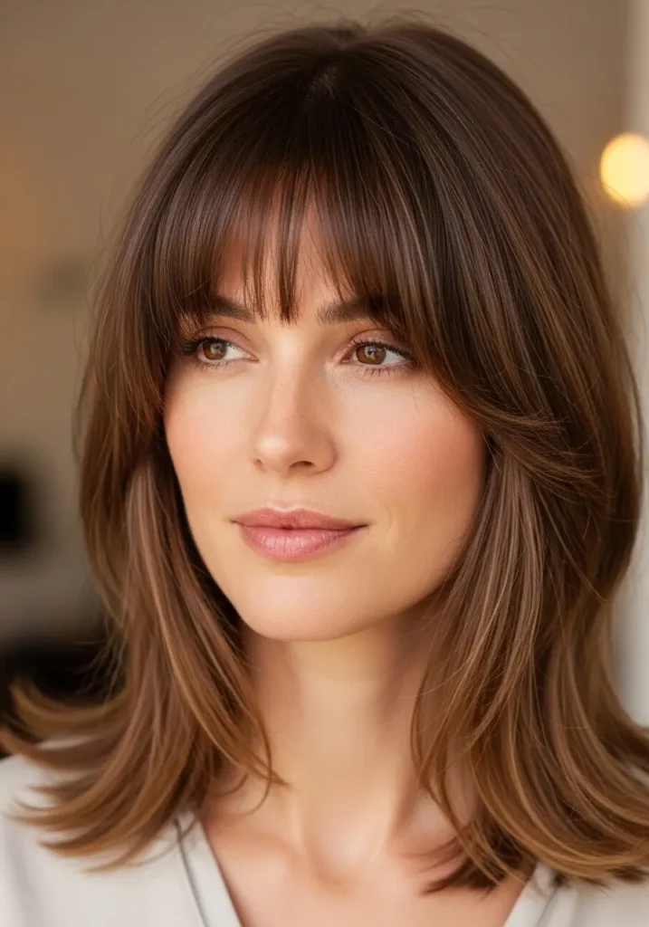 Modern Curtain Bangs Cut