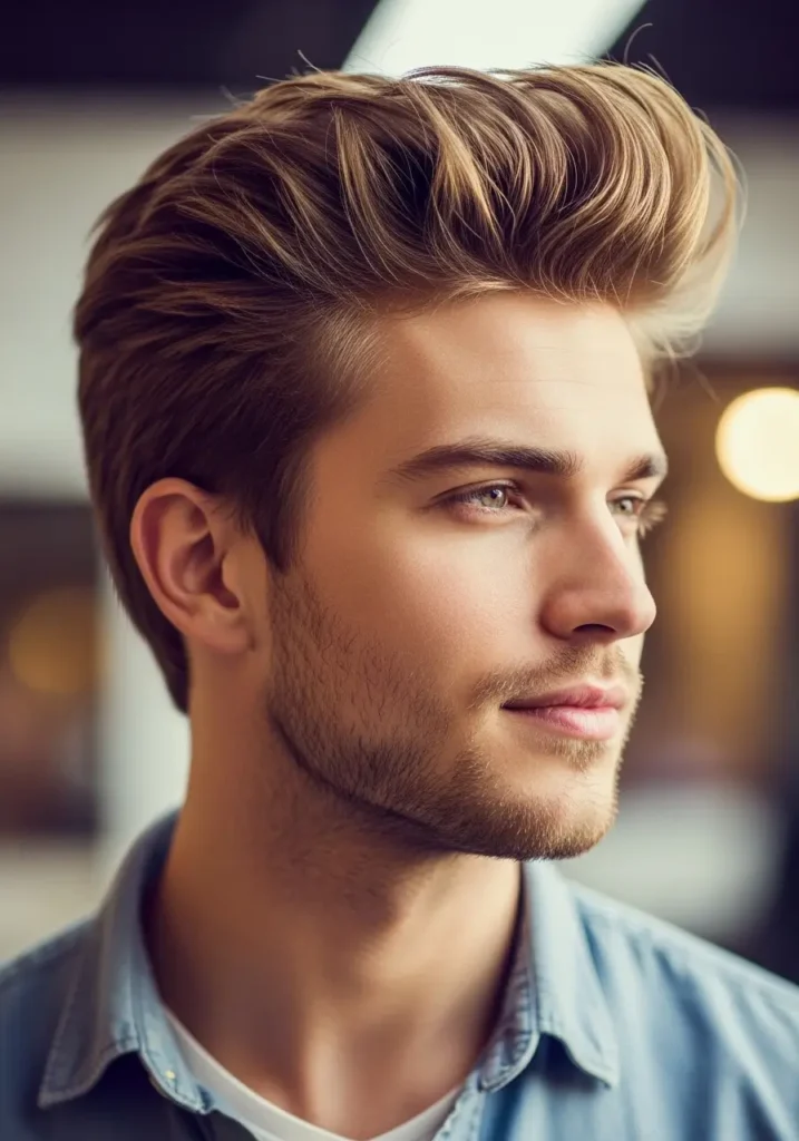 Modern Messy Quiff for Relaxed Confidence