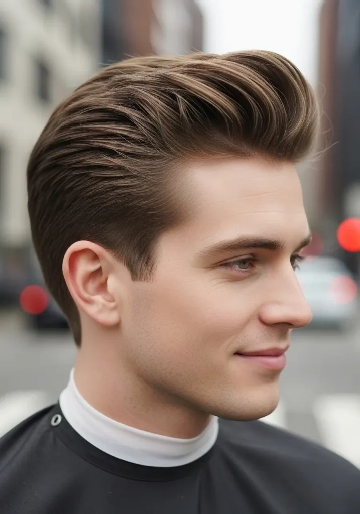 Modern Pompadour with Soft Edges