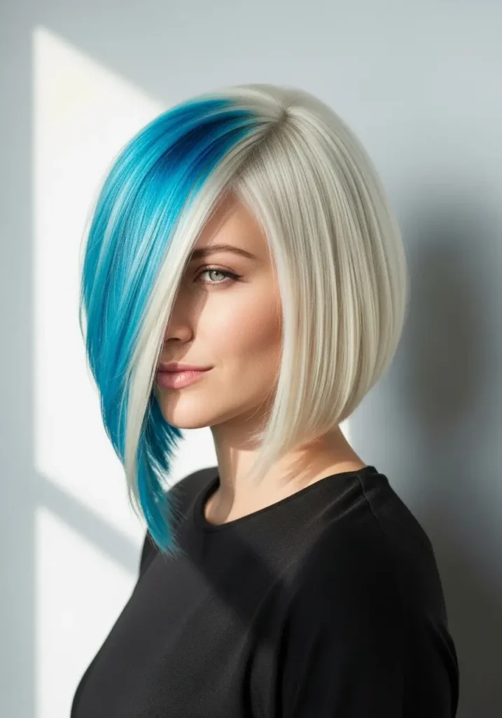 Modern Two-Tone Hair Contrast