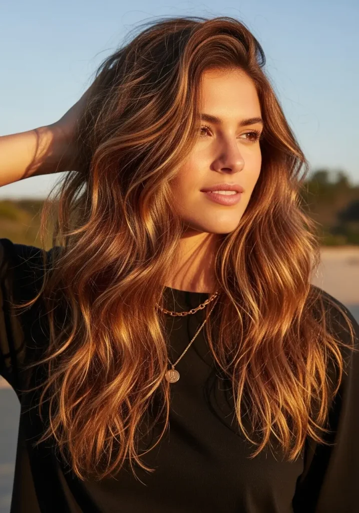 Natural Textured Long Hair for Effortless Beauty