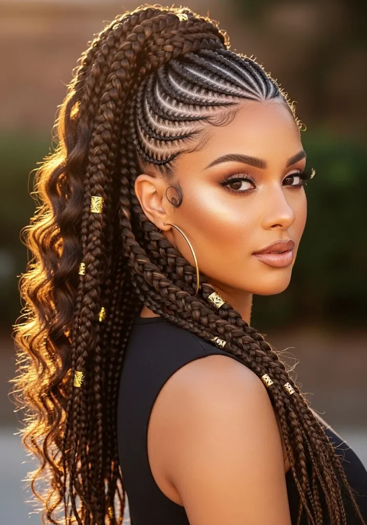 Ponytail Goddess Braids