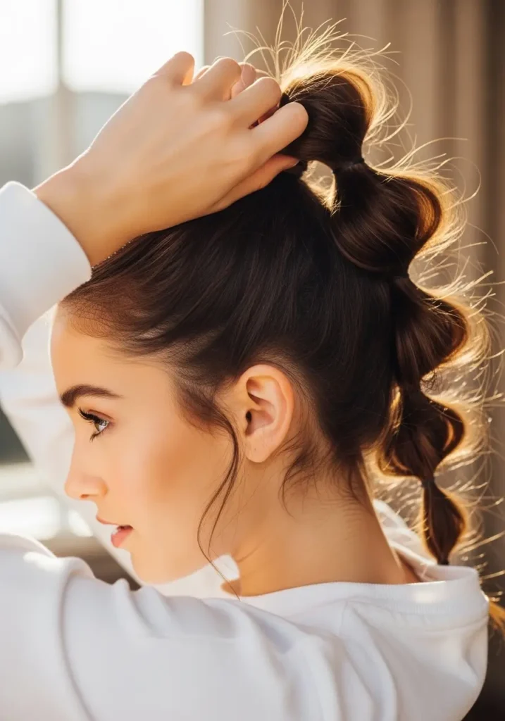 Quick Bubble Ponytail
