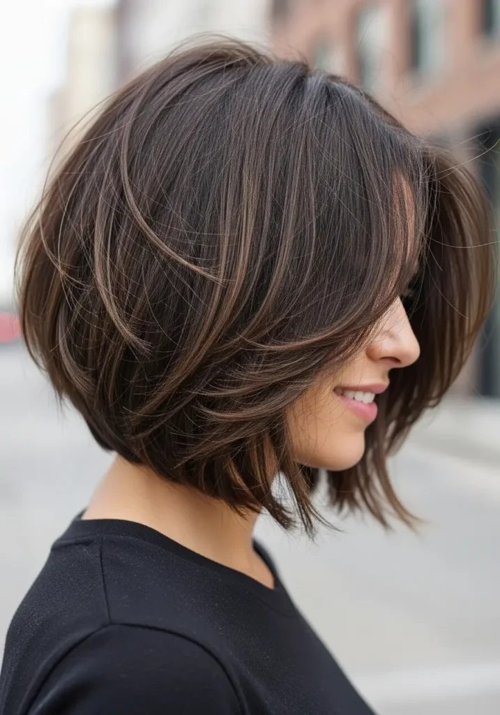 Razor Cut Bob with Modern Movement