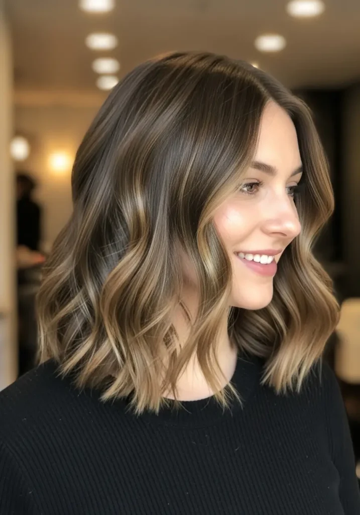 Relaxed Shoulder-Length Waves