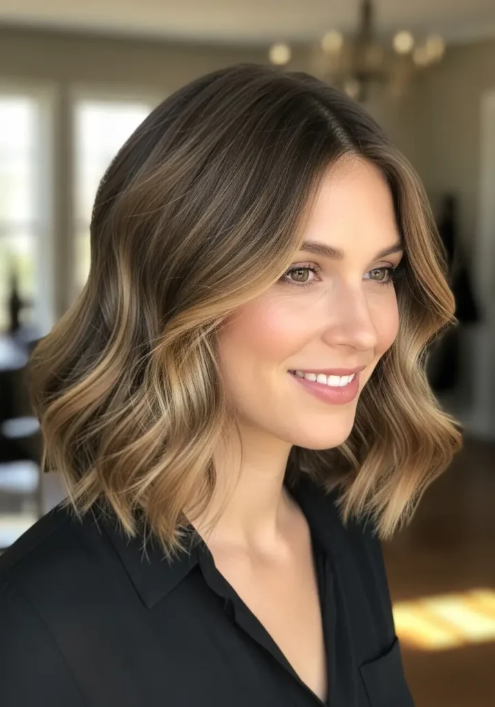 Relaxed Wavy Bob for Effortless Charm