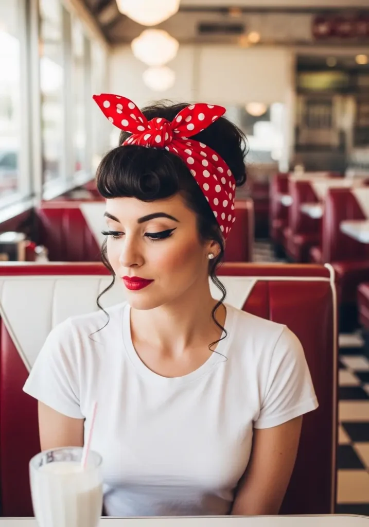 Retro Bandana Hair Wrap