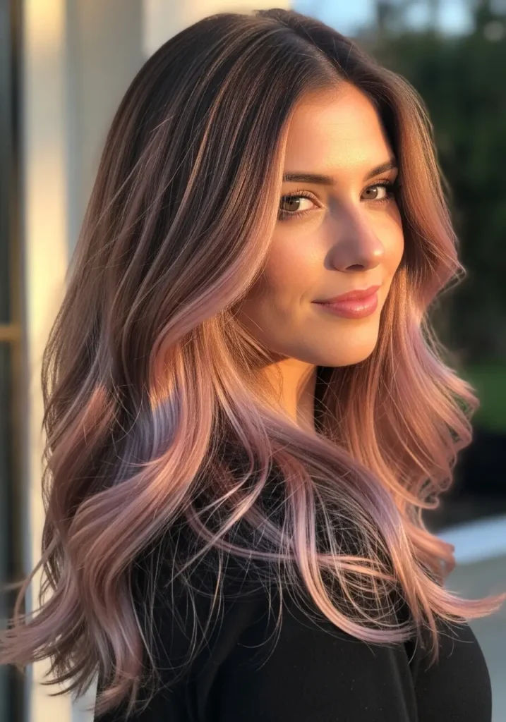 Rose Gold Whisper Highlights