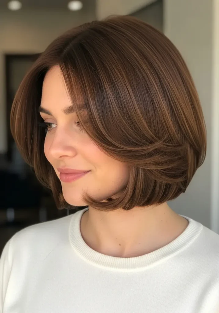 Rounded Shoulder-Length Cut