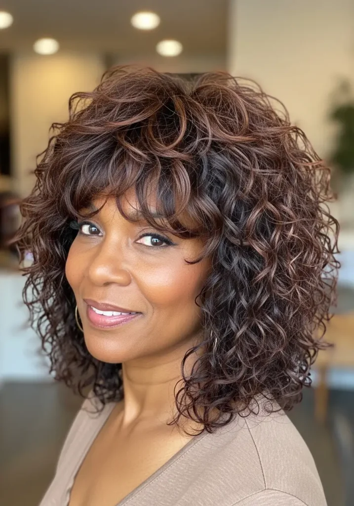 Shaggy Curly Cut