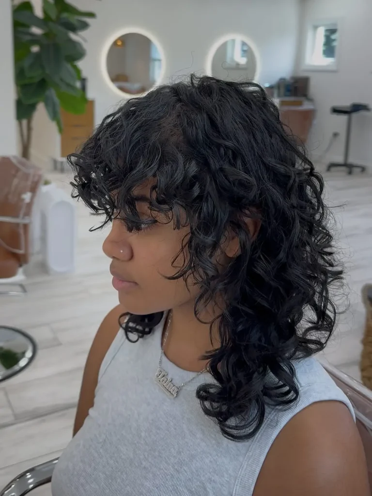 Shaggy Curly Cut
