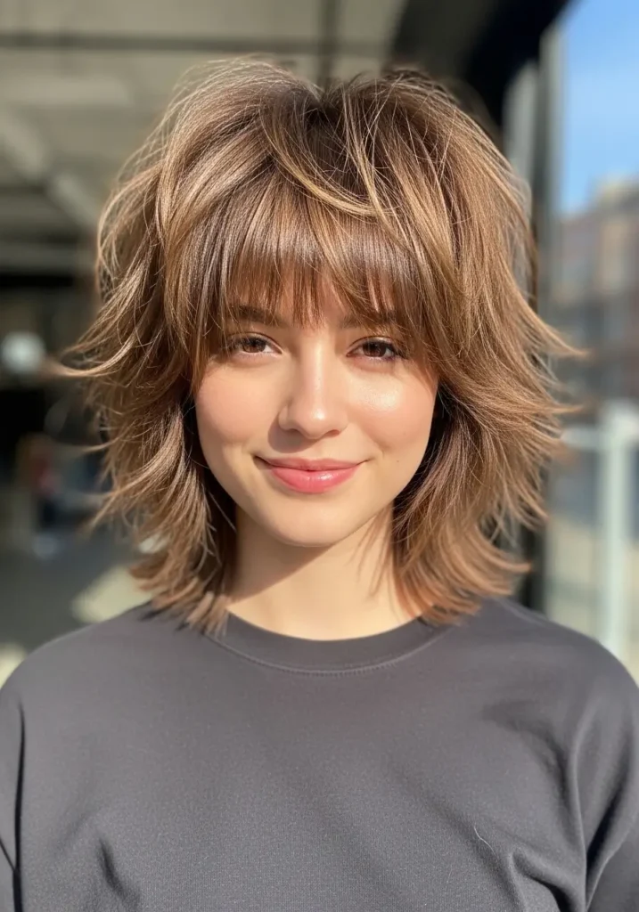 Short Choppy Wolf Cut