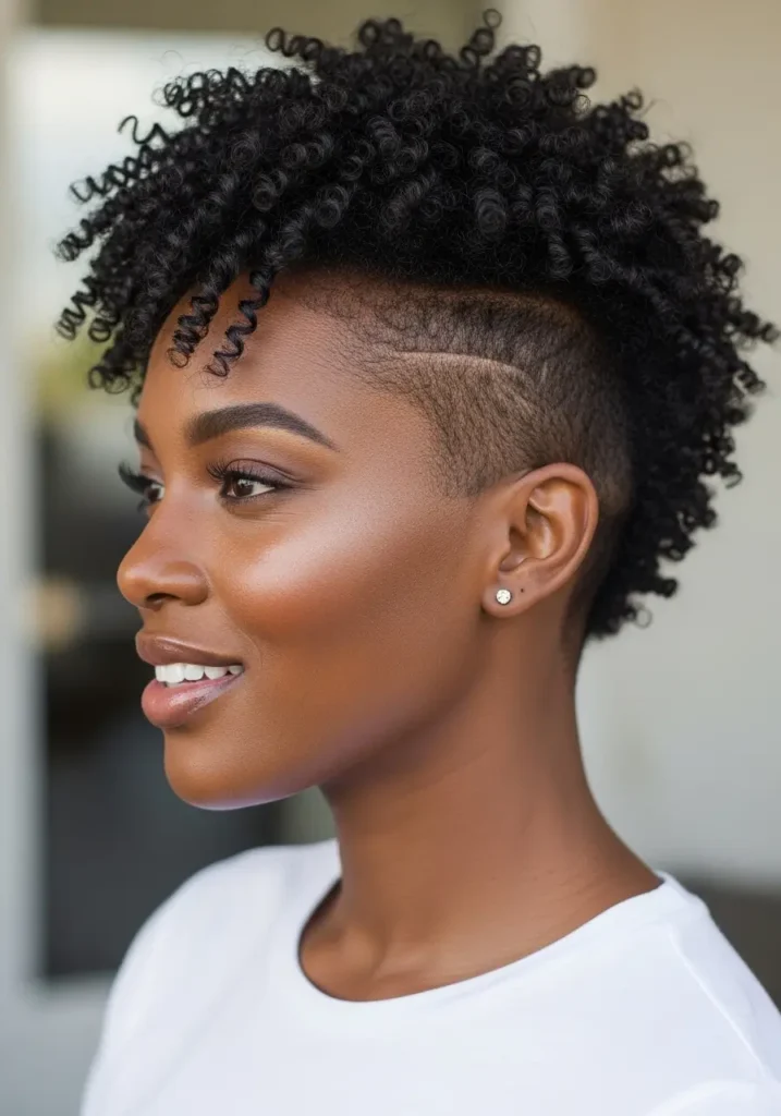 Short Curly Undercut