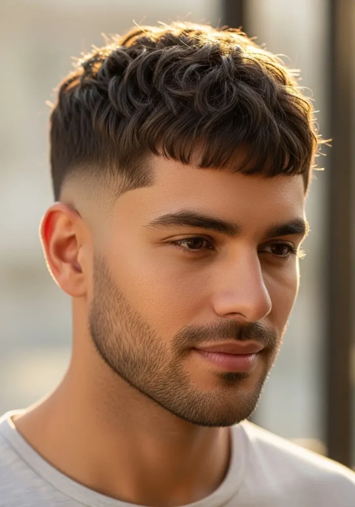 Short Fringe with Natural Texture