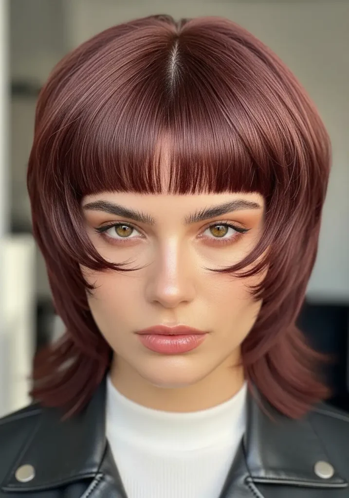 Short Hair Bold Curtain Bangs