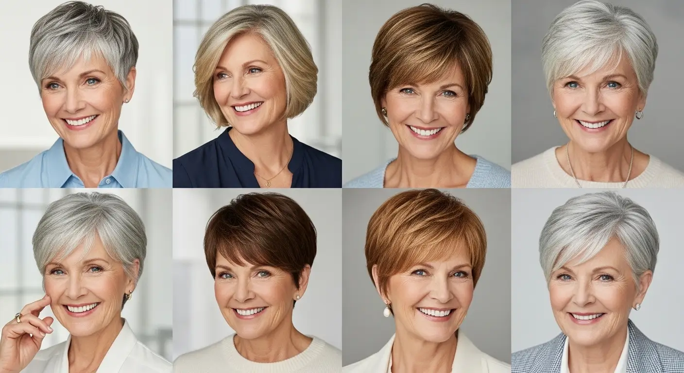 Short Hair Styles for Mature Women That Look Younger