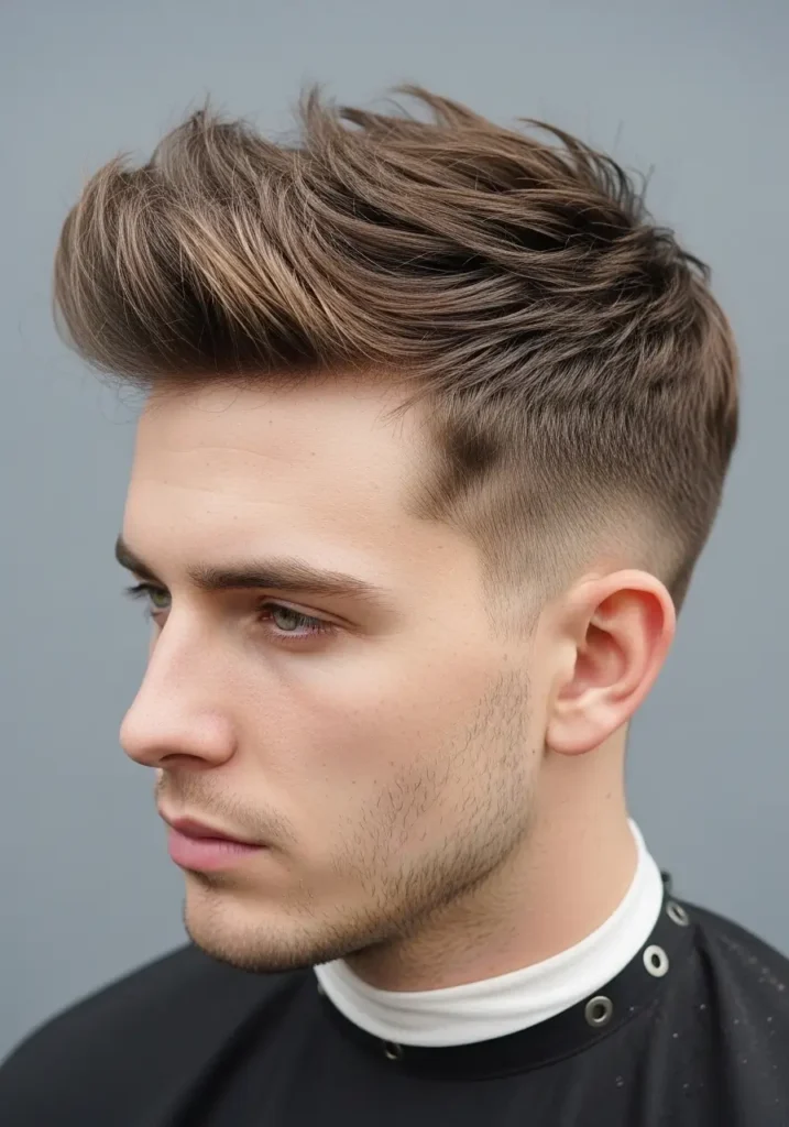 Short Messy Quiff Look