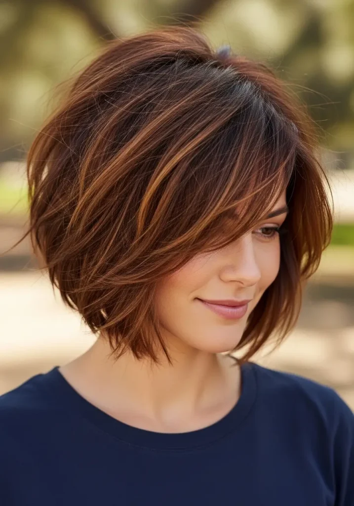 Short Tousled Bob with Root Lift