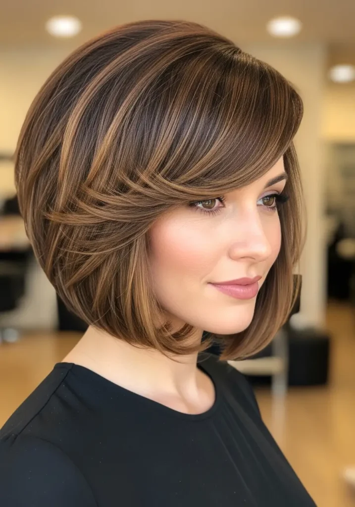 Side-Part Bob for Instant Volume