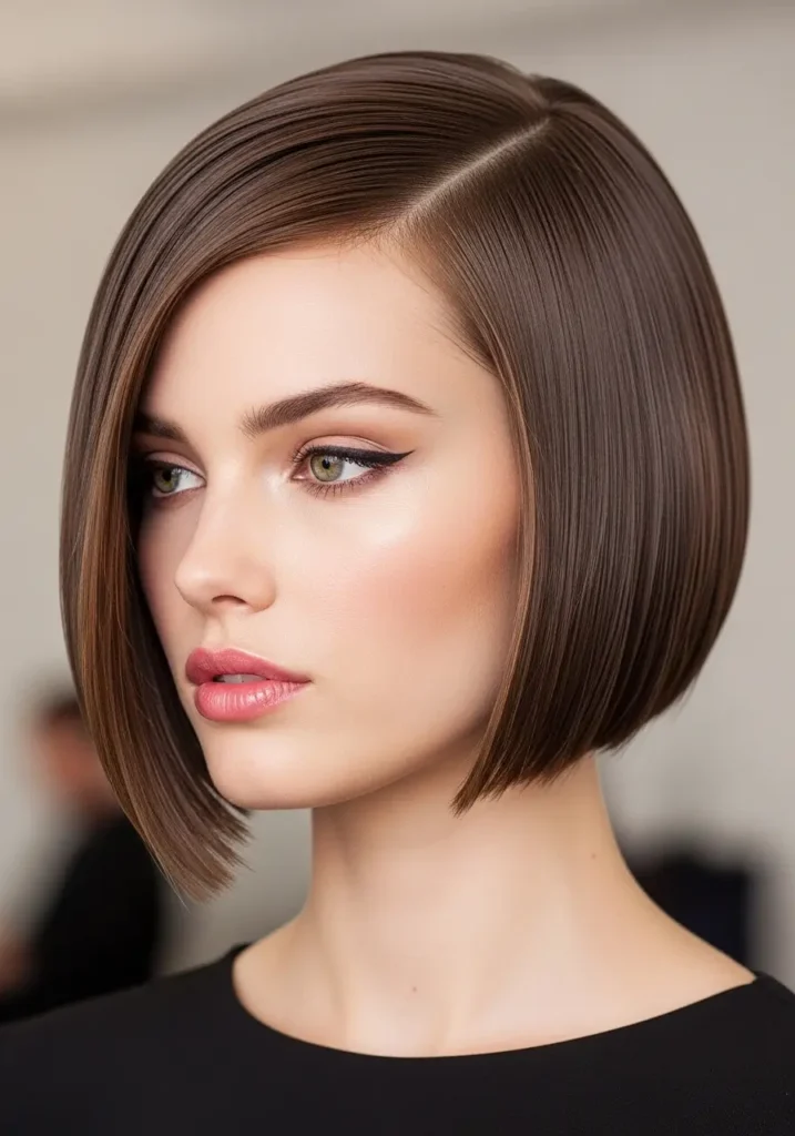 Side-Part Chic Bob