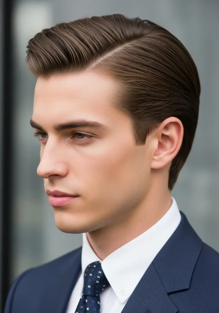 Side Part Timeless and Refined