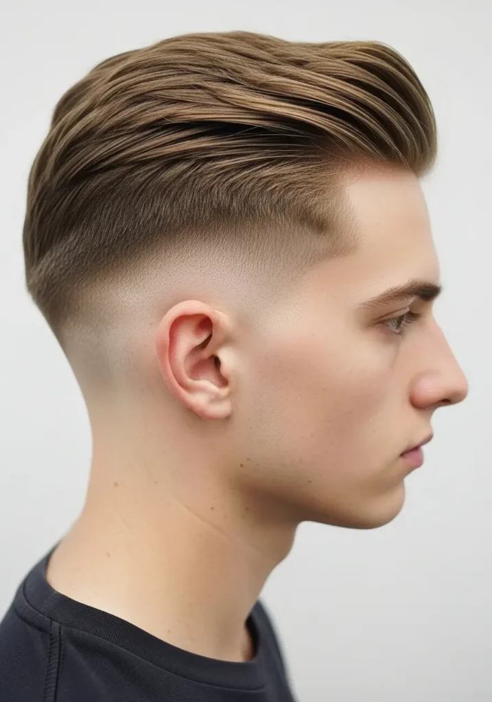 Side Part with Low Fade