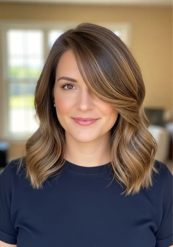 Side-Parted Medium Cut