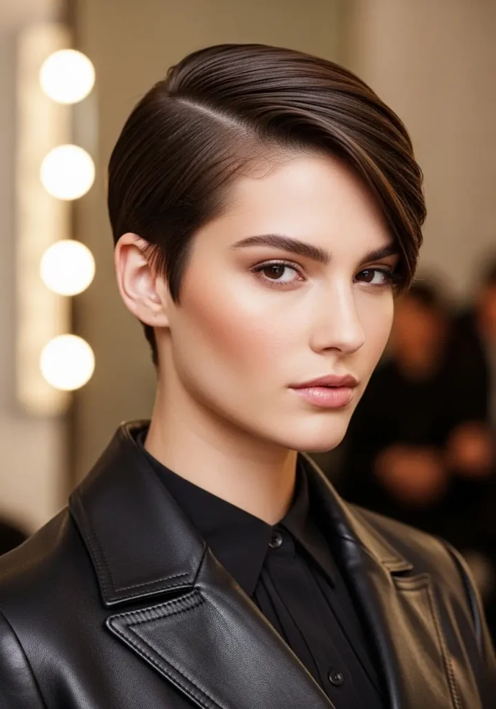 Side-Parted Short Cut