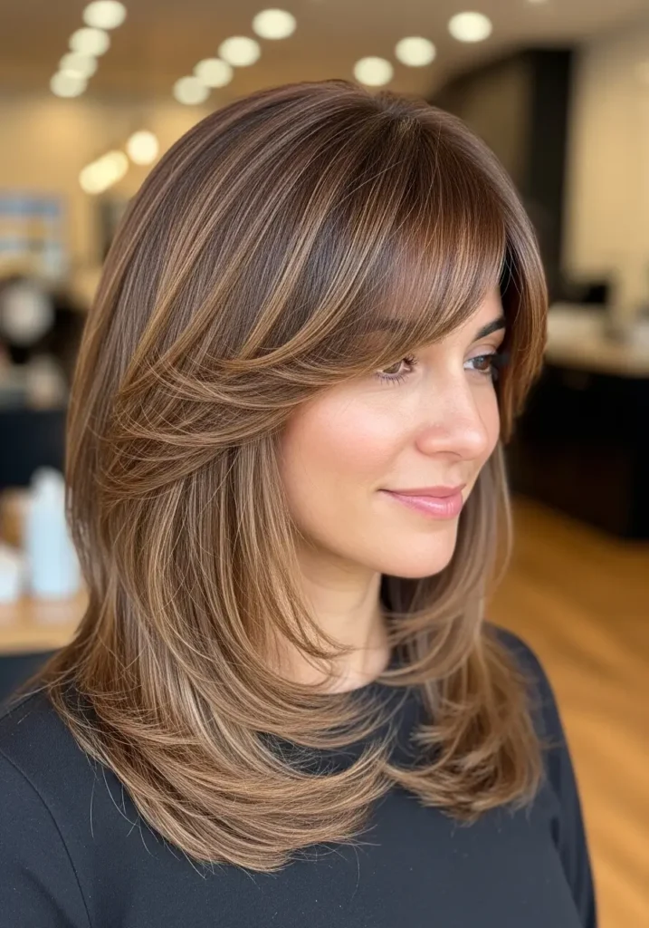 Side Swept Modern Bangs