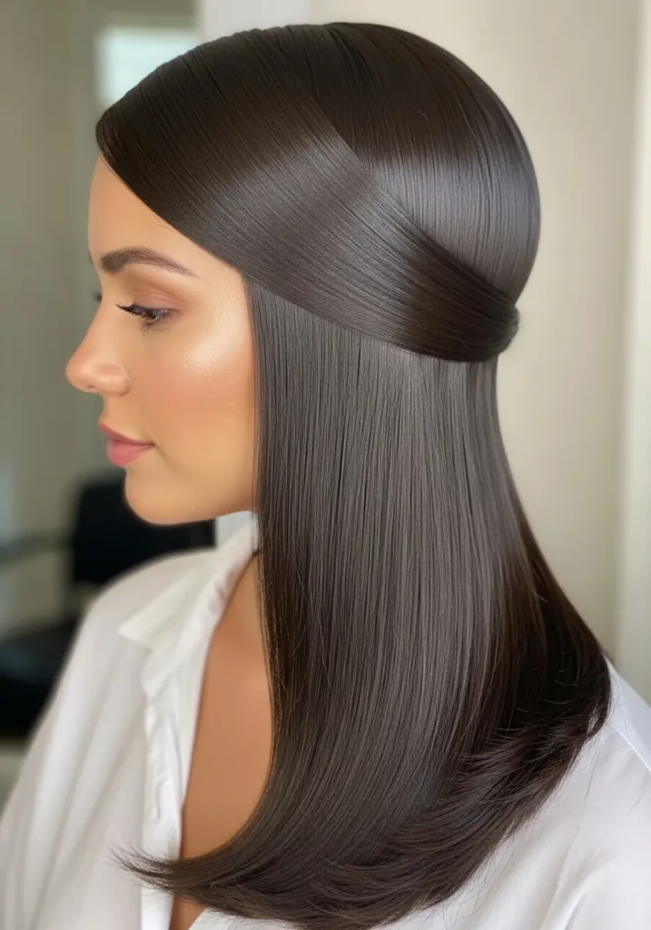 Silk Press Wrap Style