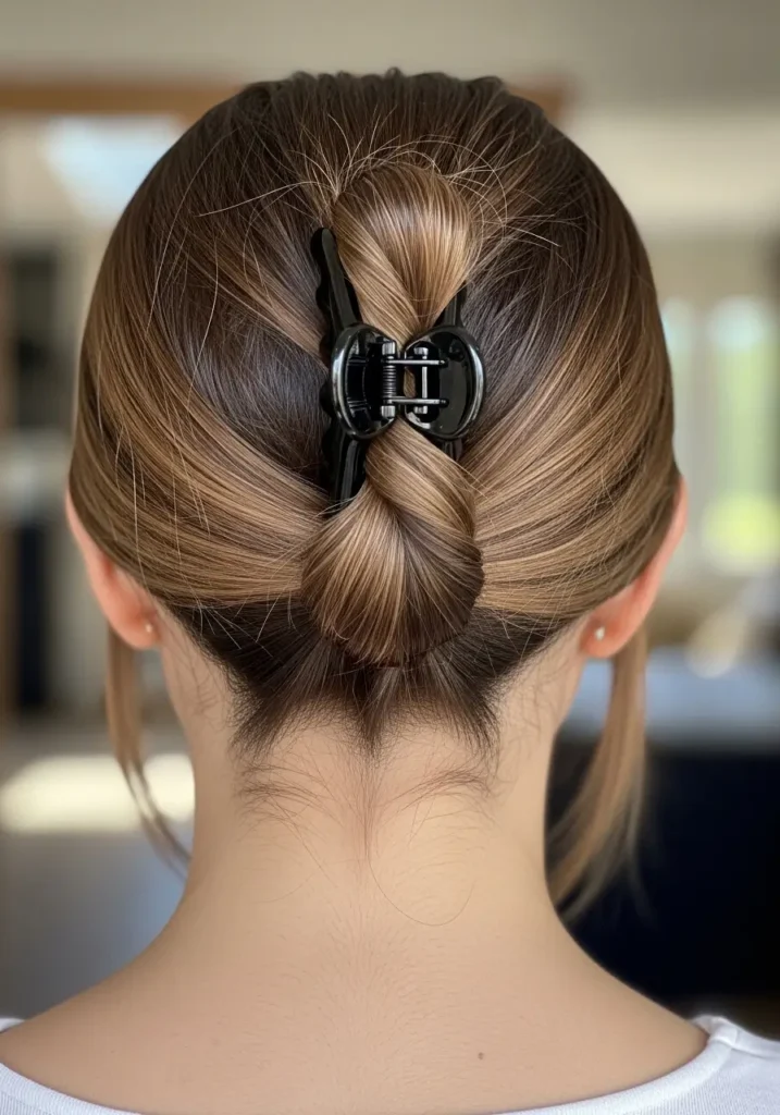 Simple Claw Clip Twist