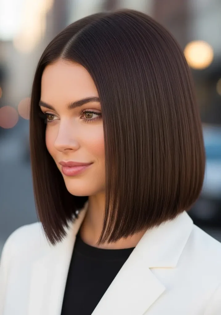 Sleek Blunt Lob