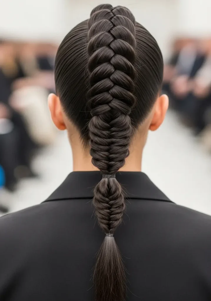 Sleek Braided Ponytail