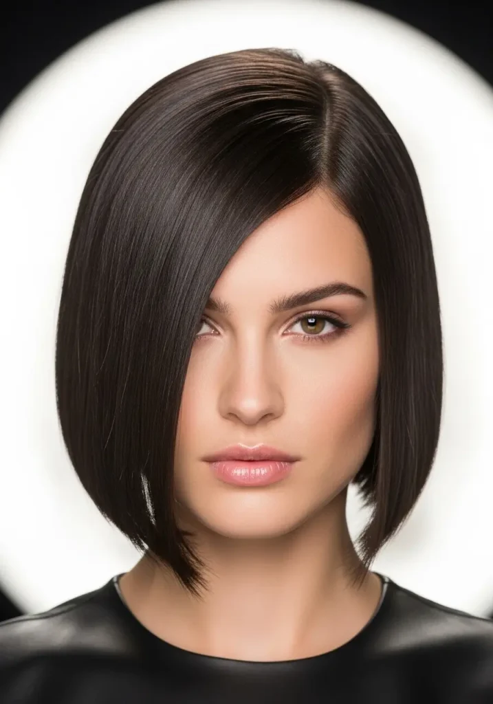 Sleek Chin-Length Cut