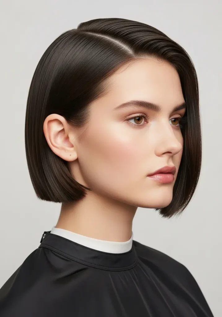 Sleek Ear-Length Cut