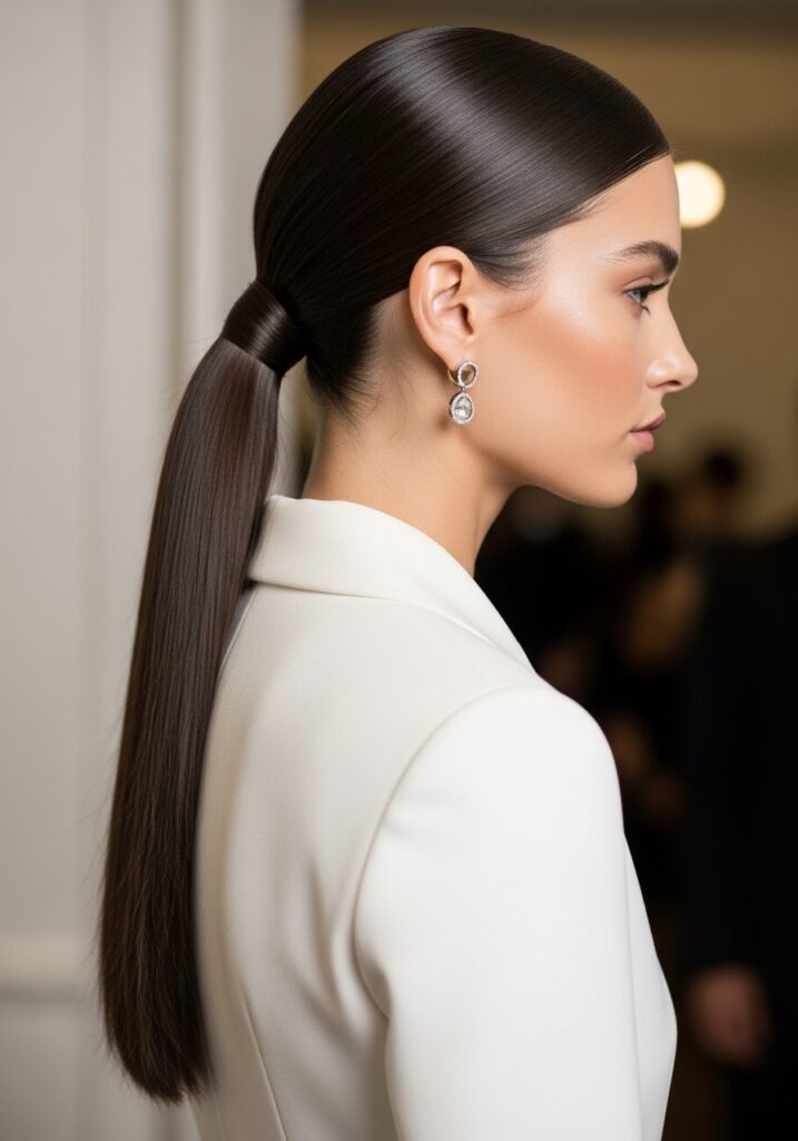 Sleek Low Ponytail