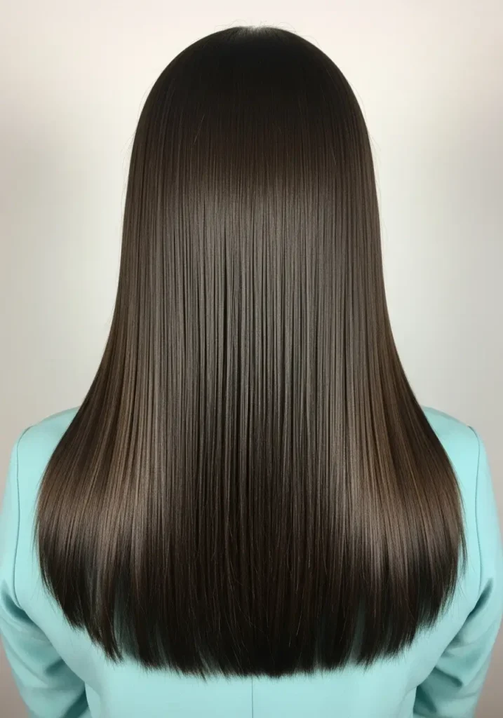 Sleek Straight Hair with a Polished Finish