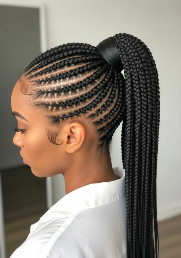 Small Knotless Braids for a Sleek Look
