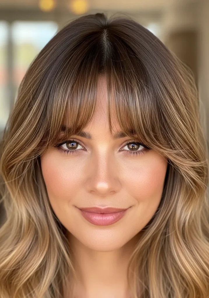 Soft Air-Dried Curtain Bangs