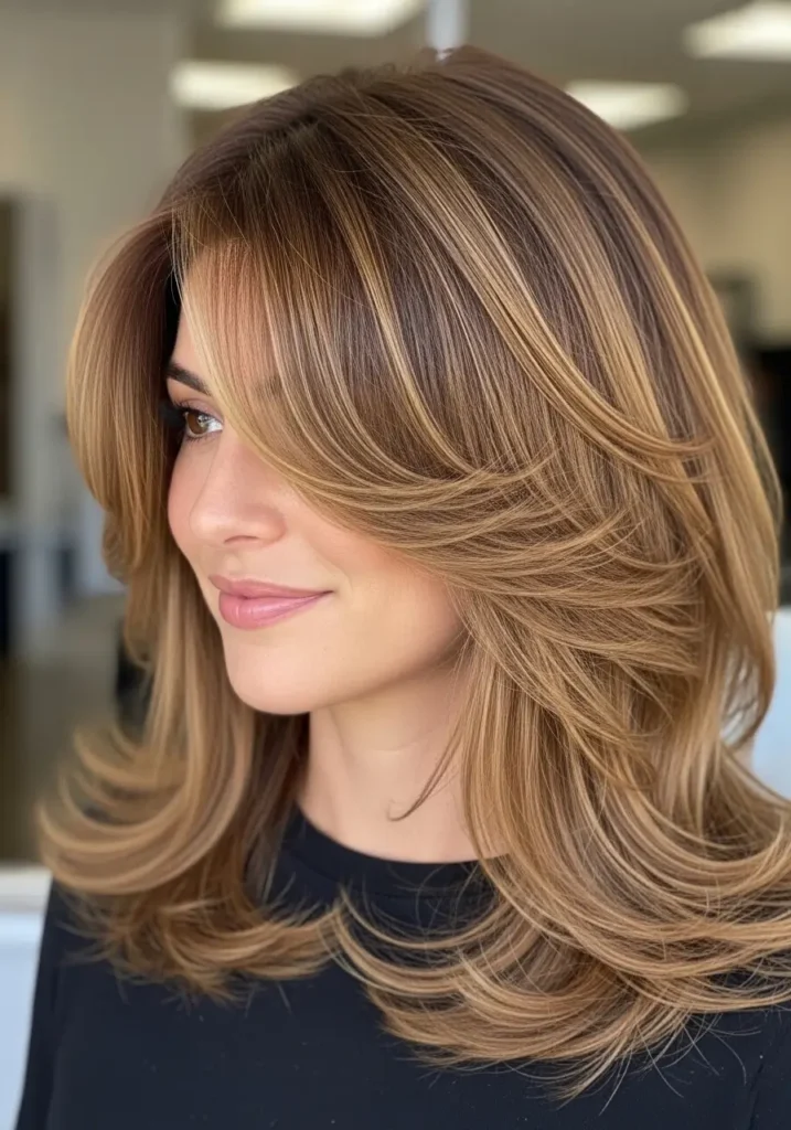 Soft Face-Framing Butterfly Layers