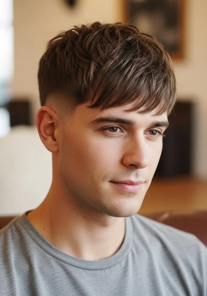 Soft Fringe French Crop Look