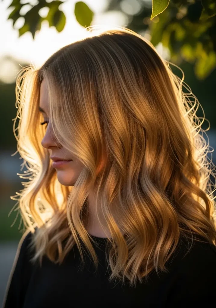Soft Sunlit Dirty Blonde Waves