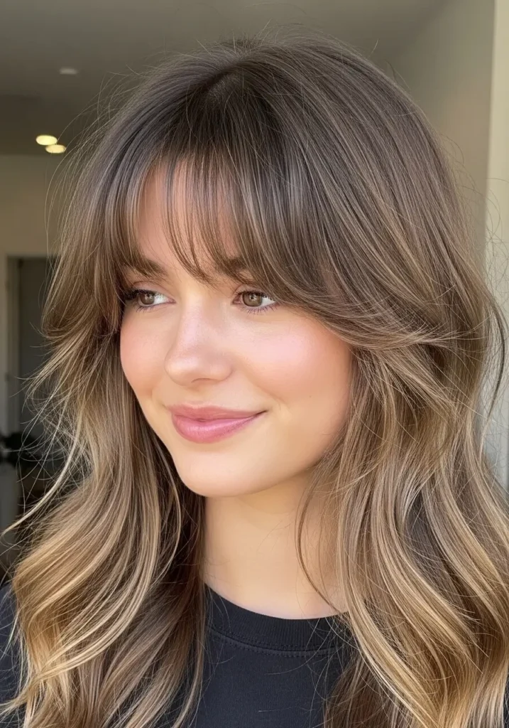 Soft Textured Curtain Bangs