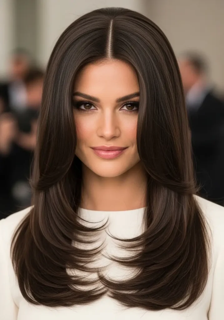 Straight and Sleek with Soft Volume