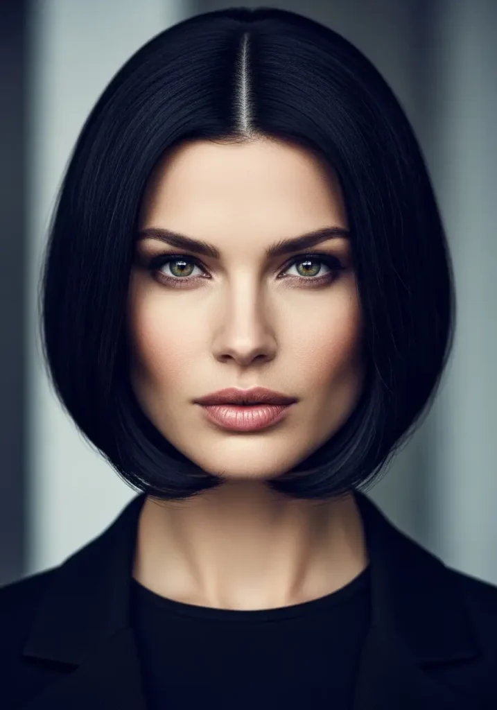 Strong Jawline French Bob