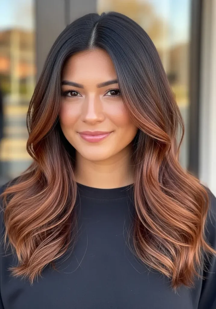 Subtle Auburn Balayage Touch