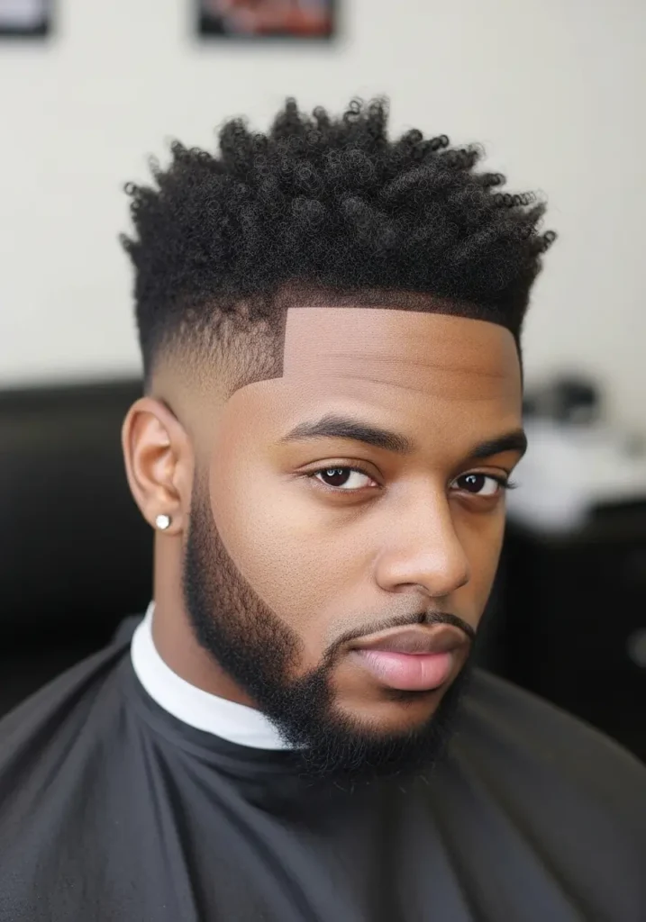 Taper Fade with Defined Curls