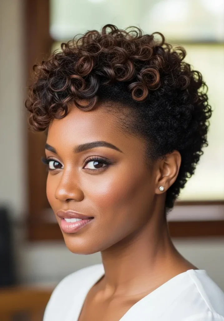 Tapered Cut with Soft Curls